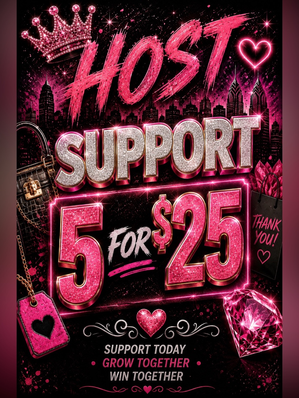 5 for 25 Live Show host support item ❤️❤️❤️❤️